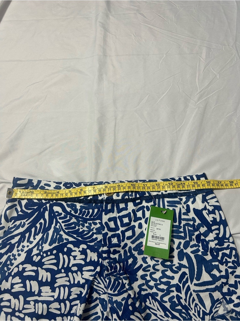 Lilly Pulitzer Shorts NWT Women 2 Indigo Adie Home Slice Sz 2 - Picture 7 of 15